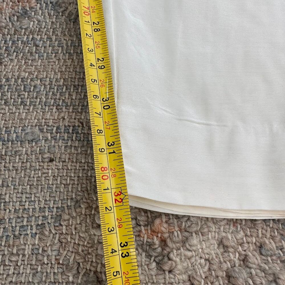 ATM White Pleated Wide Leg Pants Size 10 - Picture 11 of 12